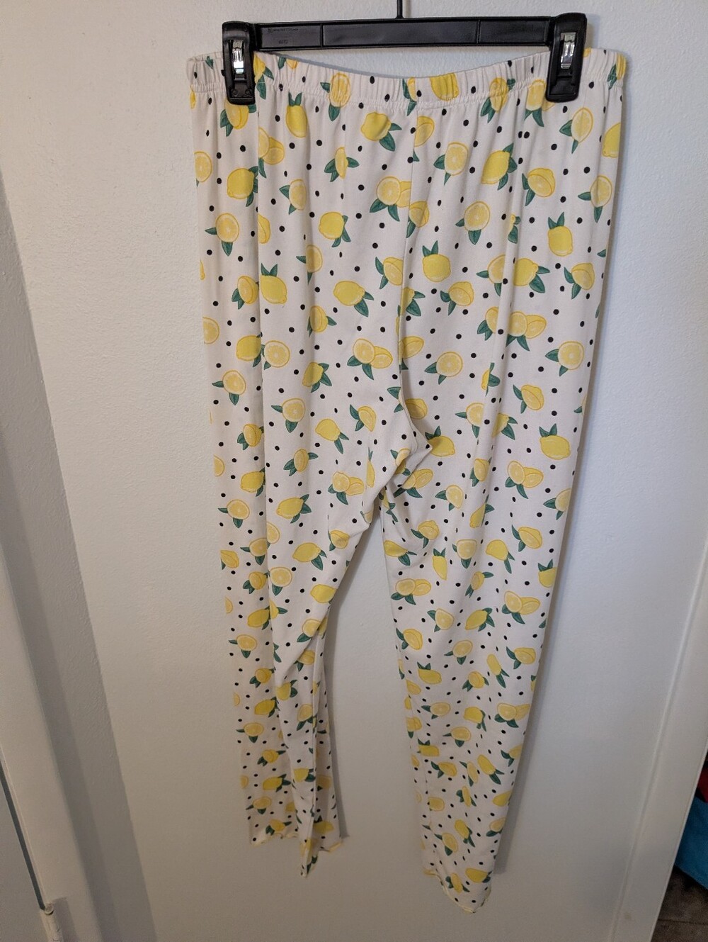 Lemon Print Lounge Pants - Vibrant Yellow & Green